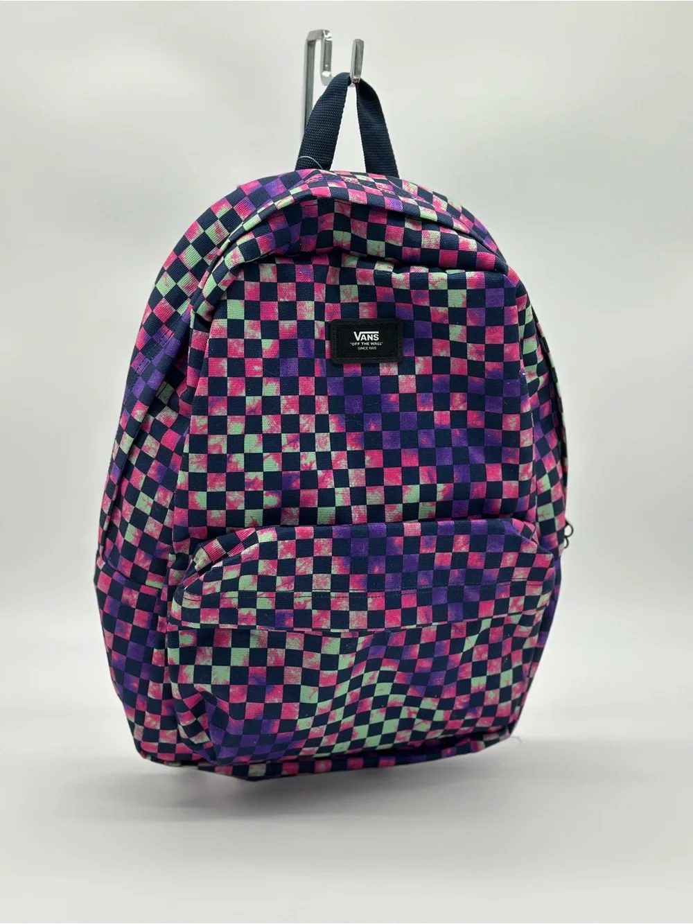 Vans Purple Pink Mint Checkerboard Backpack